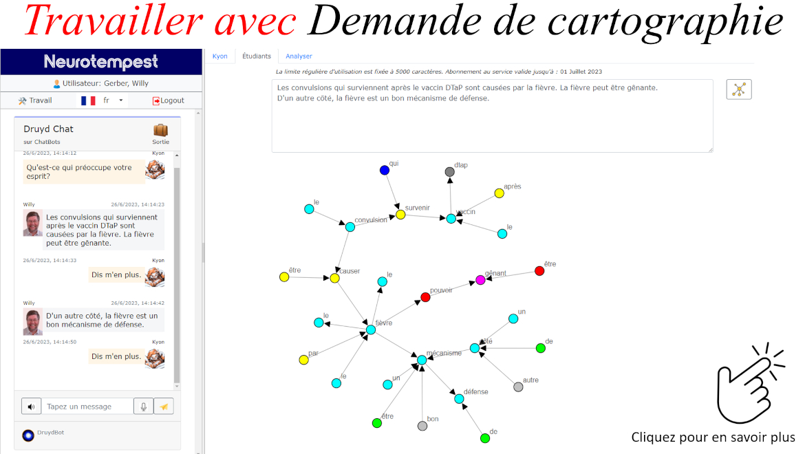 Travailler avec Demande de cartographie